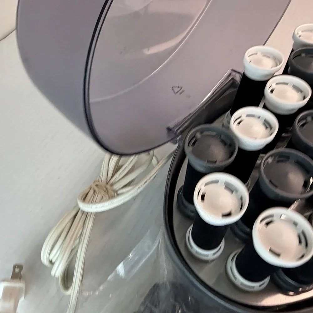 Remington Hot Rollers Curlers Model KF-201 Set 19 Velvet Clips 3‎ Sizes Tested